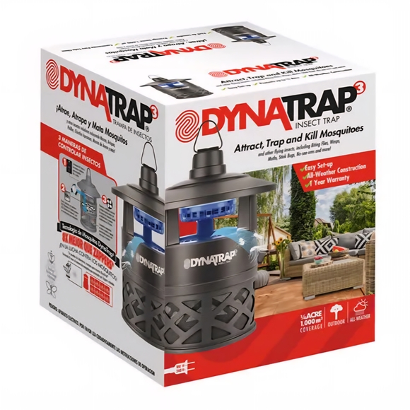 DYNATRAP 3 Outdoor Insect Trap 1/4 Acre DT160 Bonus: Cleaning Brush & Hook New - Picture 1 of 14
